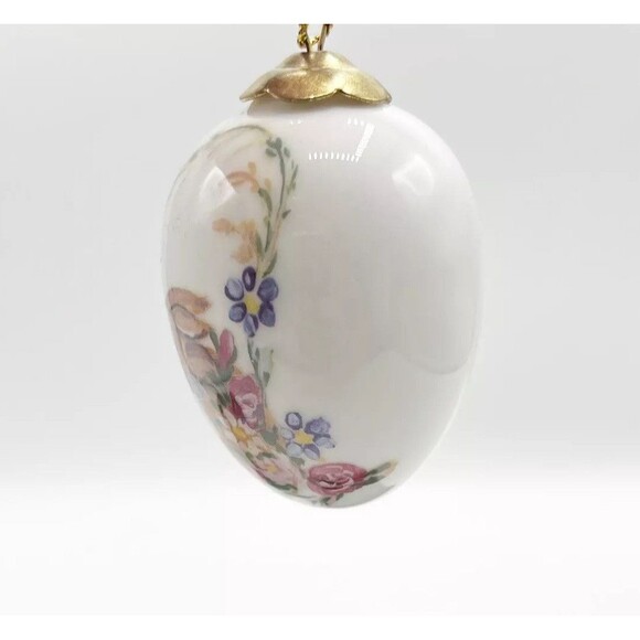 REUTTER Porzellan Rabbit Bunny Chick Porcelain Egg Ornament Easter Vintage 3.5" - Picture 4 of 12